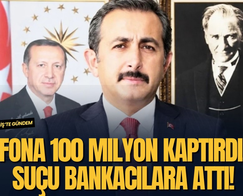 Fona 100 milyon kaptırdı, suçu bankacılara attı!