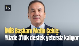 İMİB Başkanı Metin Çekiç: Yüzde 3'lük destek yetersiz kalıyor