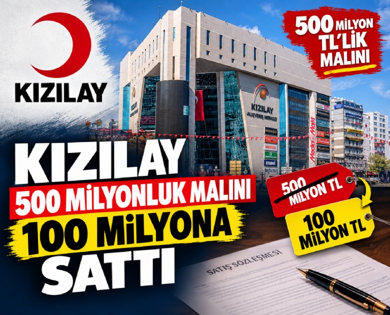 Kızılay 500 milyonluk malını 100 milyona sattı