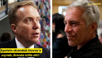 Epstein skandalı Davos'a sıçradı, Brende istifa etti!