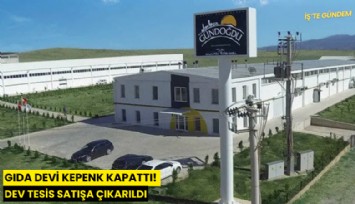 Gıda devi kepenk kapattı! Dev tesis satışa çıkarıldı