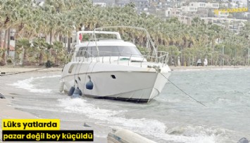 Lüks yatlarda pazar değil boy küçüldü
