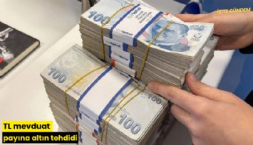 TL mevduat payına altın tehdidi