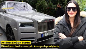Aslıhan Doğan Turan 110 milyon liralık aracıyla kasap alışverişinde