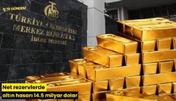 Net rezervlerde altın hasarı 14.5 milyar dolar