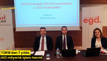 TÜRİB'den 7 yılda 402 milyarlık işlem hacmi
