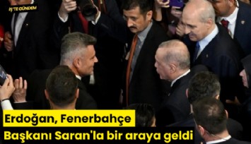Erdoğan Fenerbahçe Başkanı Saran'la bir araya geldi