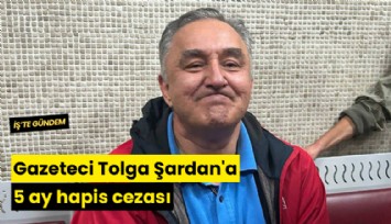 Gazeteci Tolga Şardan'a 5 ay hapis cezası