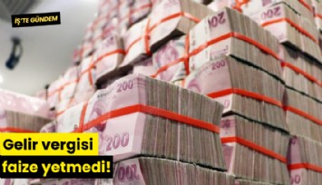 Gelir vergisi faize yetmedi!