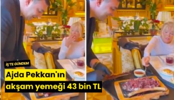 Ajda Pekkan'ın akşam yemeği 43 bin TL