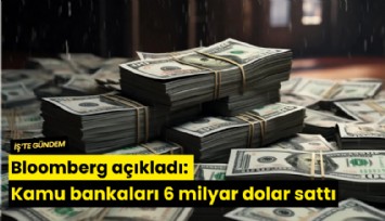 Bloomberg açıkladı: Kamu bankaları 6 milyar dolar sattı