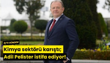 Kimya sektörü karıştı; Adil Pelister istifa ediyor!