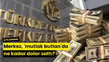 Merkez, 'mutlak butlan'da ne kadar dolar sattı?