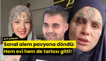 Sanal alem pavyona döndü: Hem evi hem de tarlası gitti!