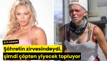 Şöhretin zirvesindeydi, şimdi çöpten yiyecek topluyor