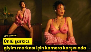 Ünlü şarkıcı, giyim markası için kamera karşısına geçti