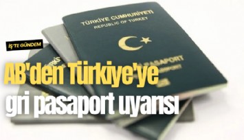 AB'den Türkiye'ye gri pasaport uyarısı