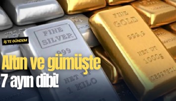 Altın ve gümüşte 7 ayın dibi!