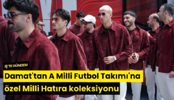 Damat'tan A Milli Futbol Takımı'na özel Milli Hatıra koleksiyonu