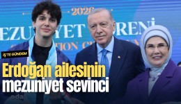 Erdoğan ailesinin mezuniyet sevinci