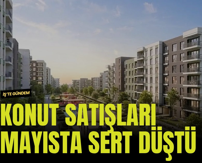 Konut satışları mayısta sert düştü