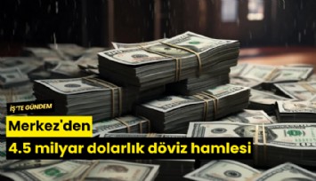 Merkez'den 4.5 milyar dolarlık döviz hamlesi
