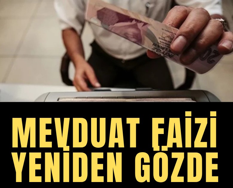 Mevduat faizi yeniden gözde
