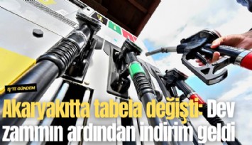 Akaryakıtta tabela değişti: Dev zammın ardından indirim geldi