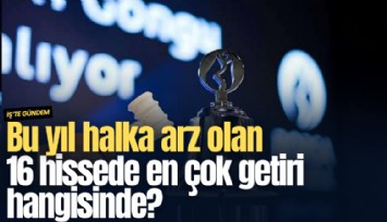 Bu yıl halka arz olan 16 hissede en çok getiri hangisinde?