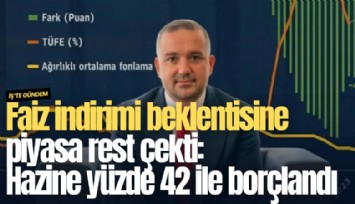 Faiz indirimi beklentisine piyasa rest çekti: Hazine yüzde 42 ile borçlandı
