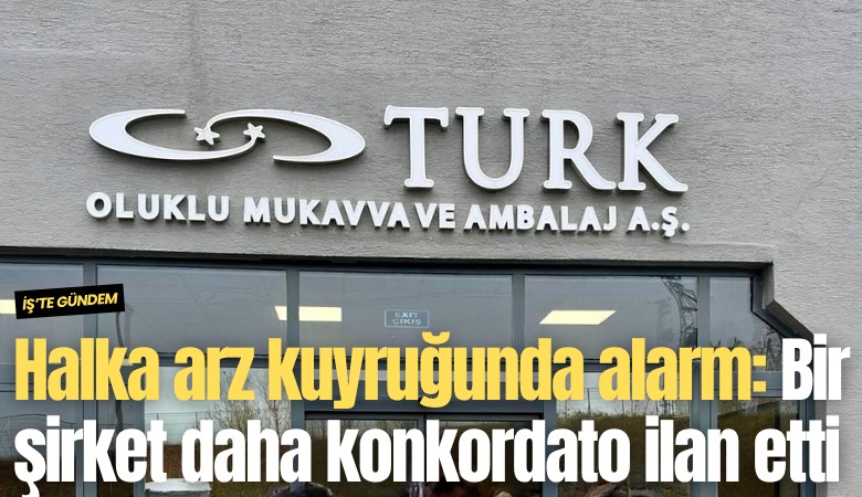 Halka arz kuyruğunda alarm: Bir şirket daha konkordato ilan etti