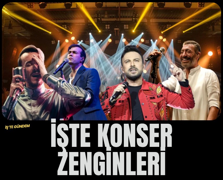 Sahne tozu paraya dönüştü: İşte konser zenginleri