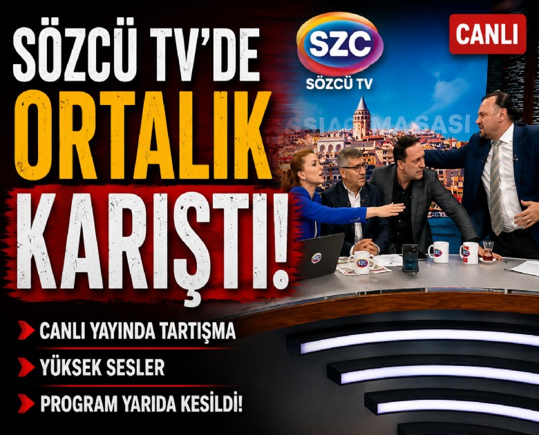 Sözcü TV'de ortalık karıştı! Geri zekalı, aptal...