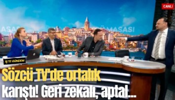 Sözcü TV'de ortalık karıştı! Geri zekalı, aptal...