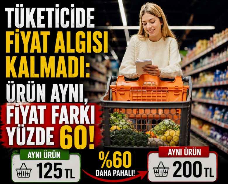 Tüketicide fiyat algısı kalmadı: Ürün aynı, fiyat farkı yüzde 60!