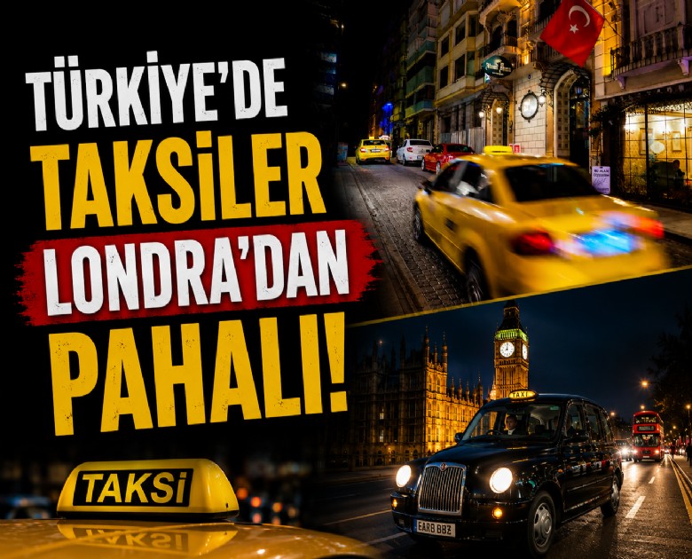 Türkiye’de taksiler Londra’dan pahalı!