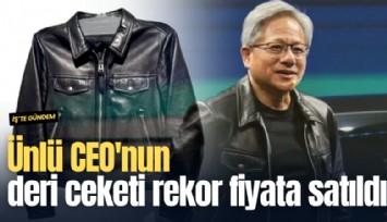 Ünlü CEO'nun deri ceketi rekor fiyata satıldı
