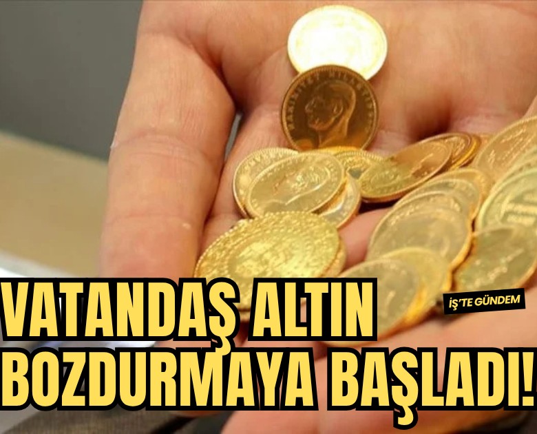 Vatandaş altın bozdurmaya başladı!