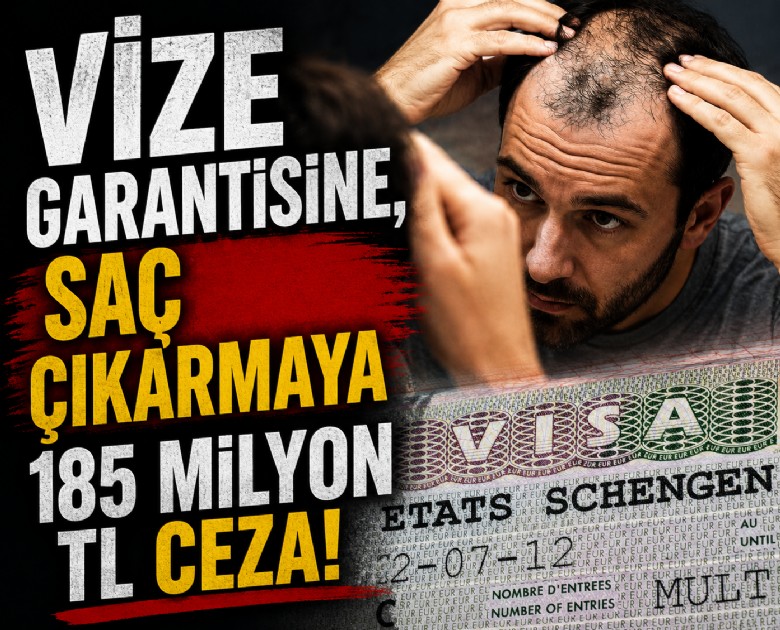 Vize garantisine, saç çıkarmaya 185 milyon TL ceza!