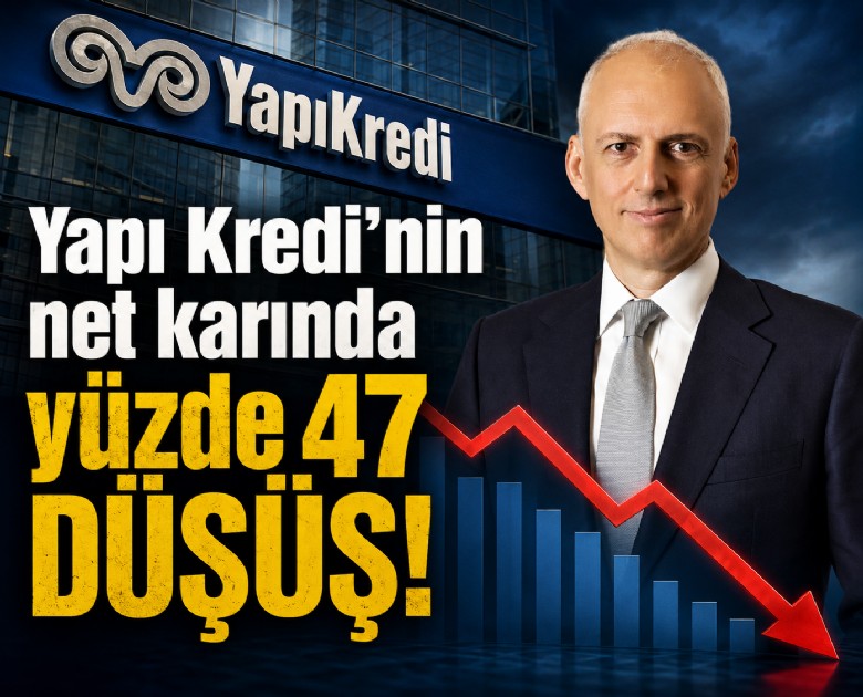 Yapı Kredi'nin net karında yüzde 47 düşüş!