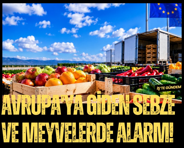 Avrupa'ya giden sebze ve meyvelerde alarm: Yasal sınırın 10 katı