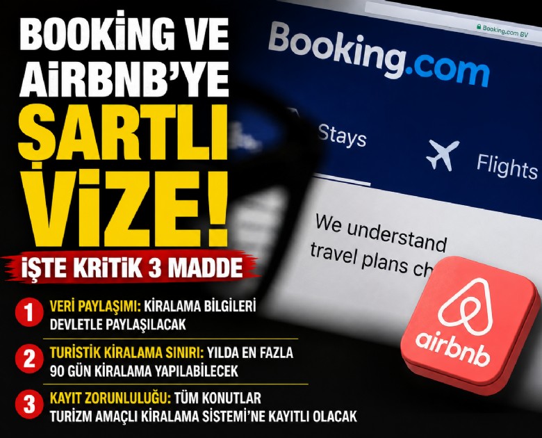 Booking ve Airbnb'ye şartlı vize! İşte kritik 3 madde