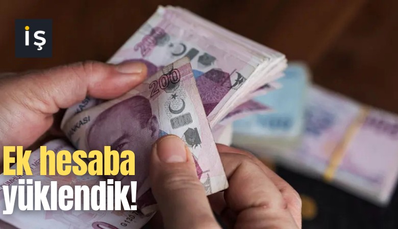 Ek hesaba yüklendik!