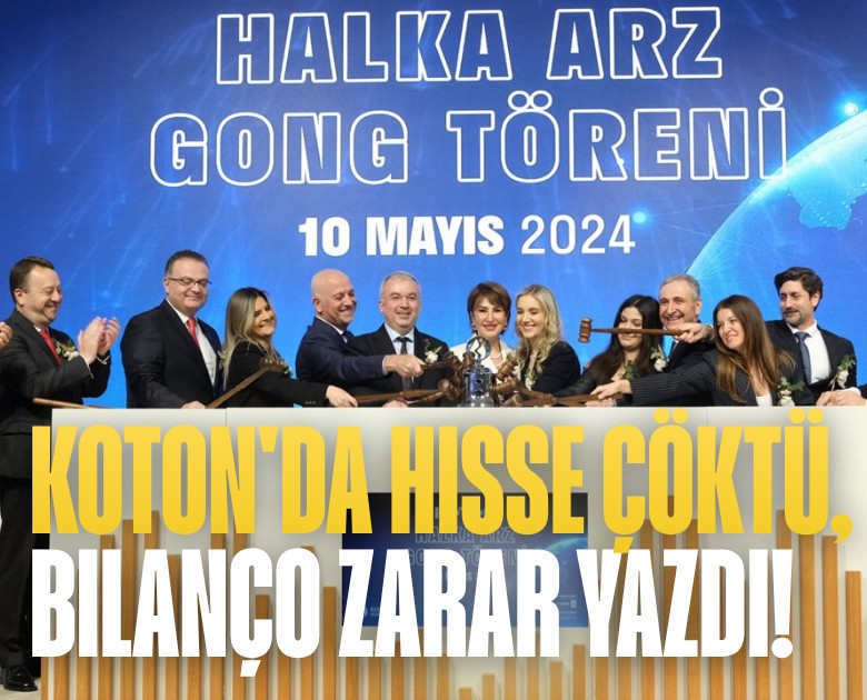 Koton'da hisse çöktü, bilanço zarar yazdı!