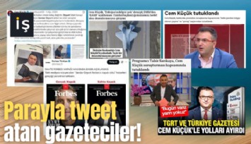 Parayla tweet atan gazeteciler!
