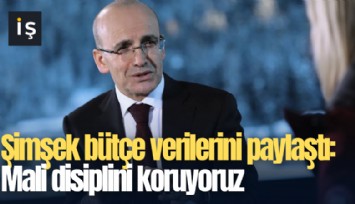 Şimşek bütçe verilerini paylaştı: Mali disiplini koruyoruz