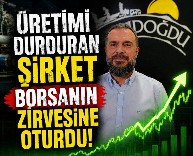 Üretimi durduran şirket borsanın zirvesine oturdu!