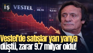 Vestel'de satışlar yarı yarıya düştü, zarar 9.7 milyar oldu!