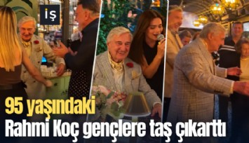 95 yaşındaki Rahmi Koç gençlere taş çıkarttı