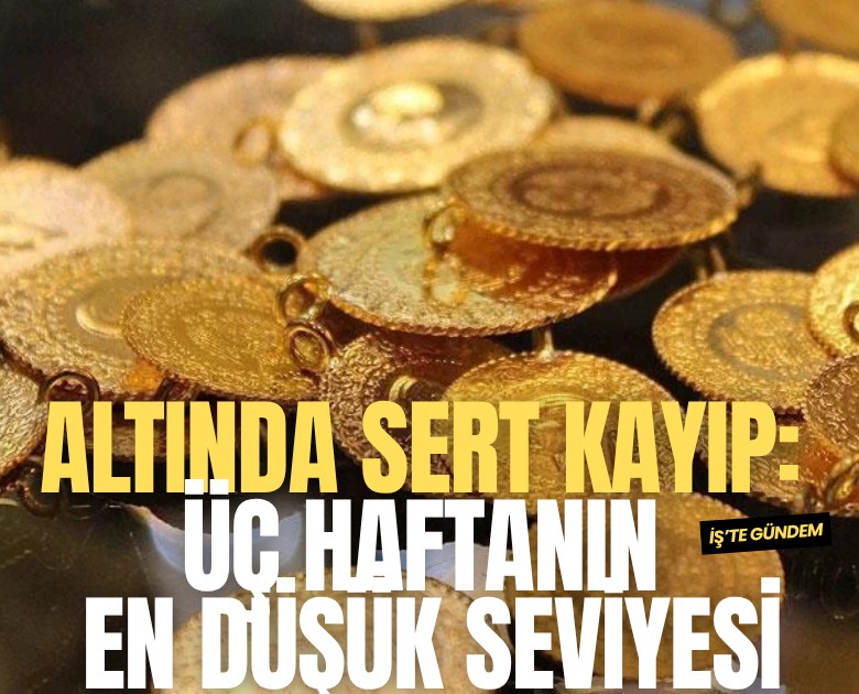 Altında sert kayıp: Üç haftanın en düşük seviyesi